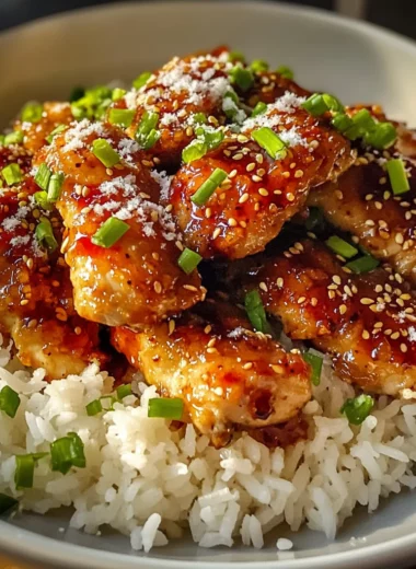 Sticky Bold Sweet Chili Parmesan Chicken And Rice