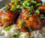 Sticky Honey Garlic Buffalo Chicken Rice