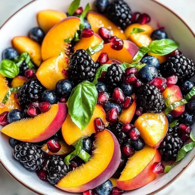 Summer Peach Fruit Salad