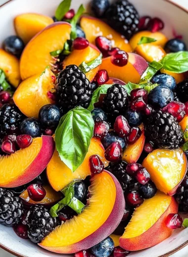 Summer Peach Fruit Salad