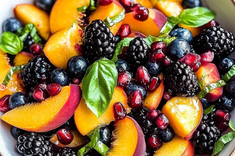 Summer Peach Fruit Salad