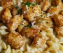 Twisted Pasta with Honey Garlic Chicken and Parmesan Cream