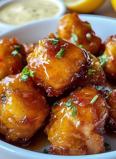 Air Fryer Hot Honey Lemon Chicken Bites