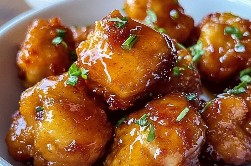 Air Fryer Hot Honey Lemon Chicken Bites