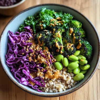 Asian-Style Grain Bowl with Charred Broccoli