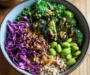 Asian-Style Grain Bowl with Charred Broccoli