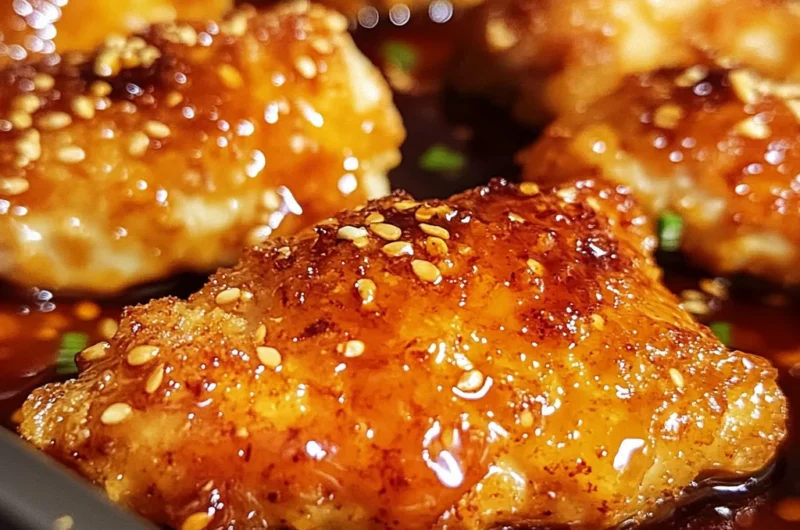 Baked Hot Honey Chicken (Super Crunchy!)