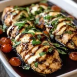 Balsamic Baked Chicken Breast with Mozzarella Cheese: A Cozy Italian-Inspired Classic