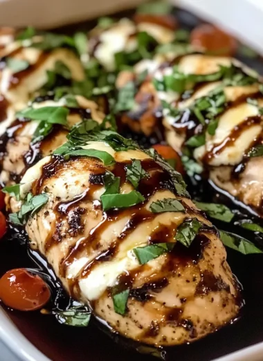 Balsamic Baked Chicken Breast with Mozzarella Cheese: A Cozy Italian-Inspired Classic