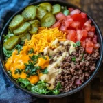Better Than Takeout Cheeseburger Bowls