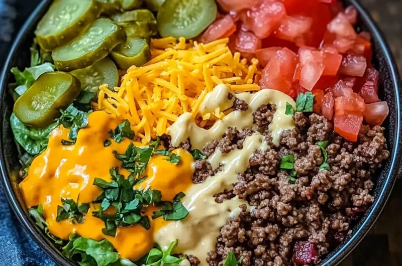 Better Than Takeout Cheeseburger Bowls