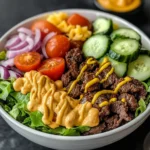 Burger Bowls with Fresh Toppings