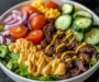 Burger Bowls with Fresh Toppings