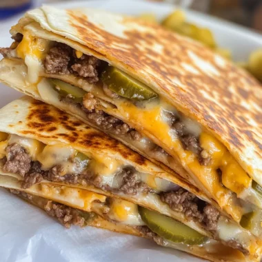 Cheeseburger Quesadilla