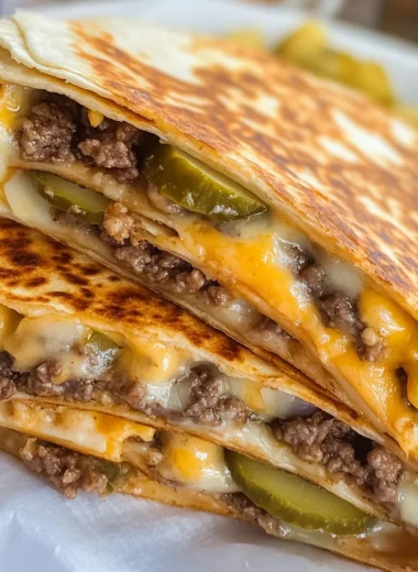 Cheeseburger Quesadilla