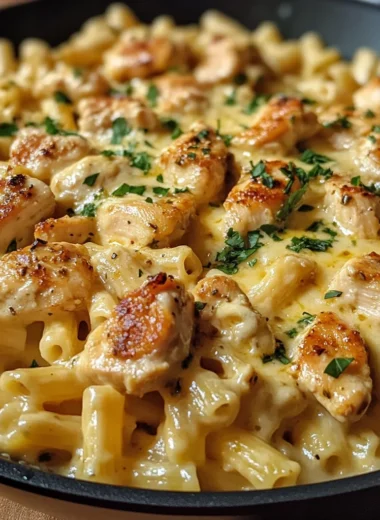 Cheesy Chicken Pasta Skillet