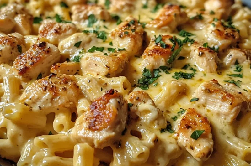 Cheesy Chicken Pasta Skillet
