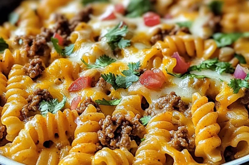 Cheesy Taco Pasta