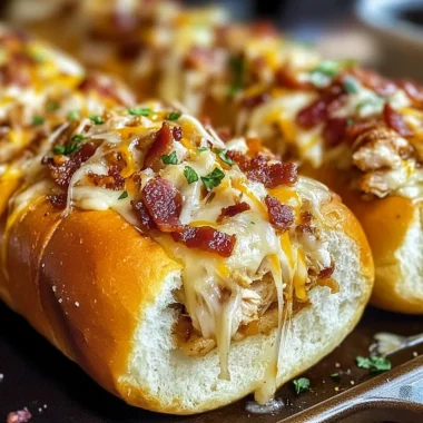 Chicken Bacon Ranch Stuffed Bread