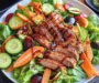 Chinese Duck Pancake Salad with Plum Dressing