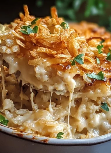 Comforting French Onion Chicken Rice Bake Your Family Will Love