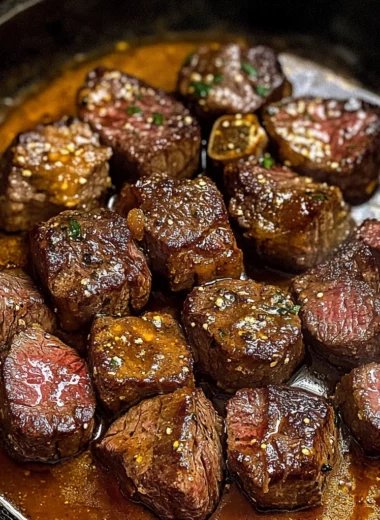 Cowboy Butter Steak Bites