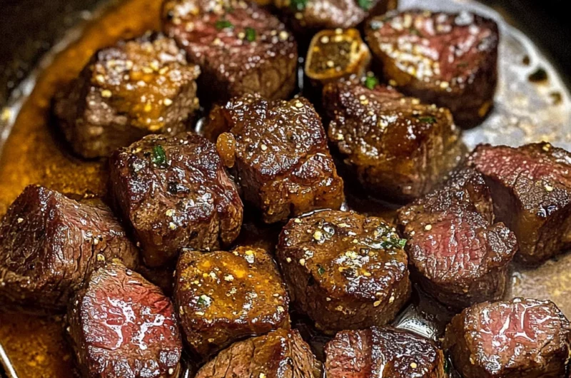 Cowboy Butter Steak Bites