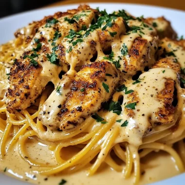 Creamy Cajun Chicken Spaghetti with Garlic Mozzarella Sauce