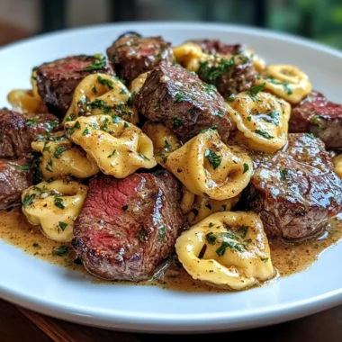 Creamy Cowboy Butter Tortellini Steak Bites