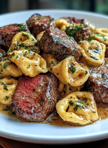 Creamy Cowboy Butter Tortellini Steak Bites