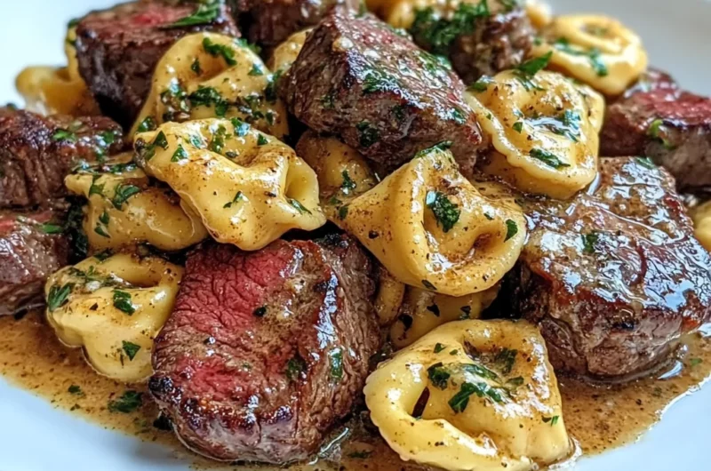 Creamy Cowboy Butter Tortellini Steak Bites