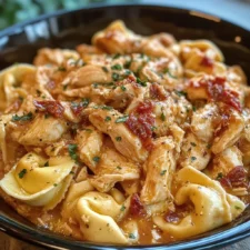 Creamy Crockpot Marry Me Chicken Tortellini