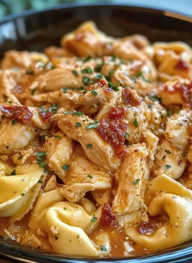 Creamy Crockpot Marry Me Chicken Tortellini Recipe Easy Homemade Dinner