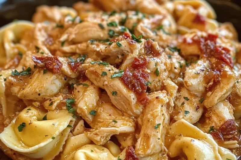 Creamy Crockpot Marry Me Chicken Tortellini Recipe Easy Homemade Dinner