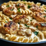 Creamy Garlic Butter Chicken & Rotini In Parmesan Sauce Recipe