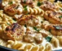 Creamy Garlic Butter Chicken & Rotini In Parmesan Sauce Recipe