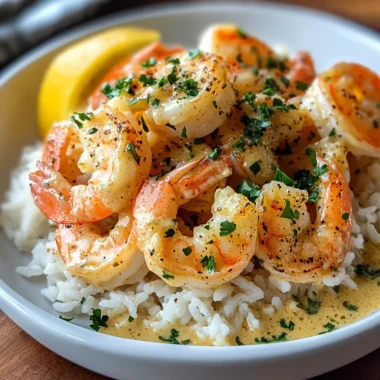 Creamy Garlic Shrimp with Rice: Buttery & Flavorful Delight
