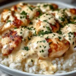 Creamy Smothered Chicken and Rice Recipe