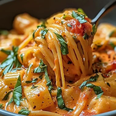 Creamy Tomato Garlic Pasta Easy and Quick Recipe