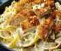 Crispy Chicken Fettuccine Alfredo
