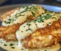 Crispy Parmesan Chicken with Garlic Cream Sauce Bliss