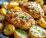 Easy Garlic Parmesan Chicken & Potatoes One Pan Dinner