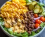 Easy Savory Smash Burger Bowl