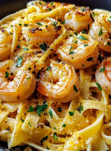 Garlic Butter Shrimp Pasta