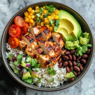 Healthy Chicken Burrito Bowl (High-Protein & So Satisfying)