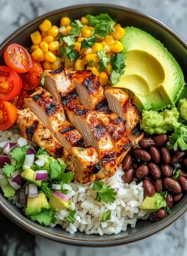Healthy Chicken Burrito Bowl (High-Protein & So Satisfying)