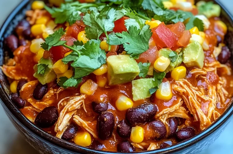 High-Protein Chicken Enchilada Bowls