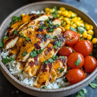 High Protein cowboy butter Chicken bowl