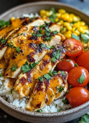 High Protein cowboy butter Chicken bowl