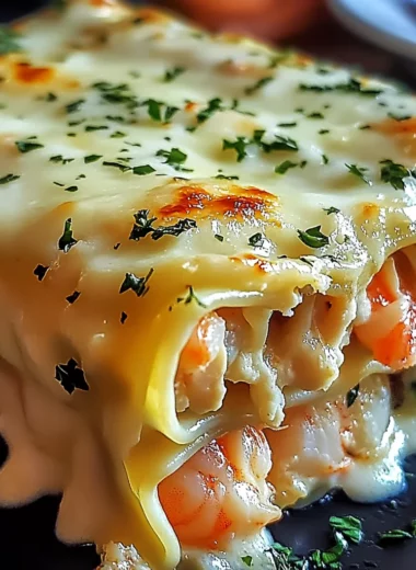 Indulgent Shrimp & Crab Alfredo Lasagna Roll-Ups Youll Crave